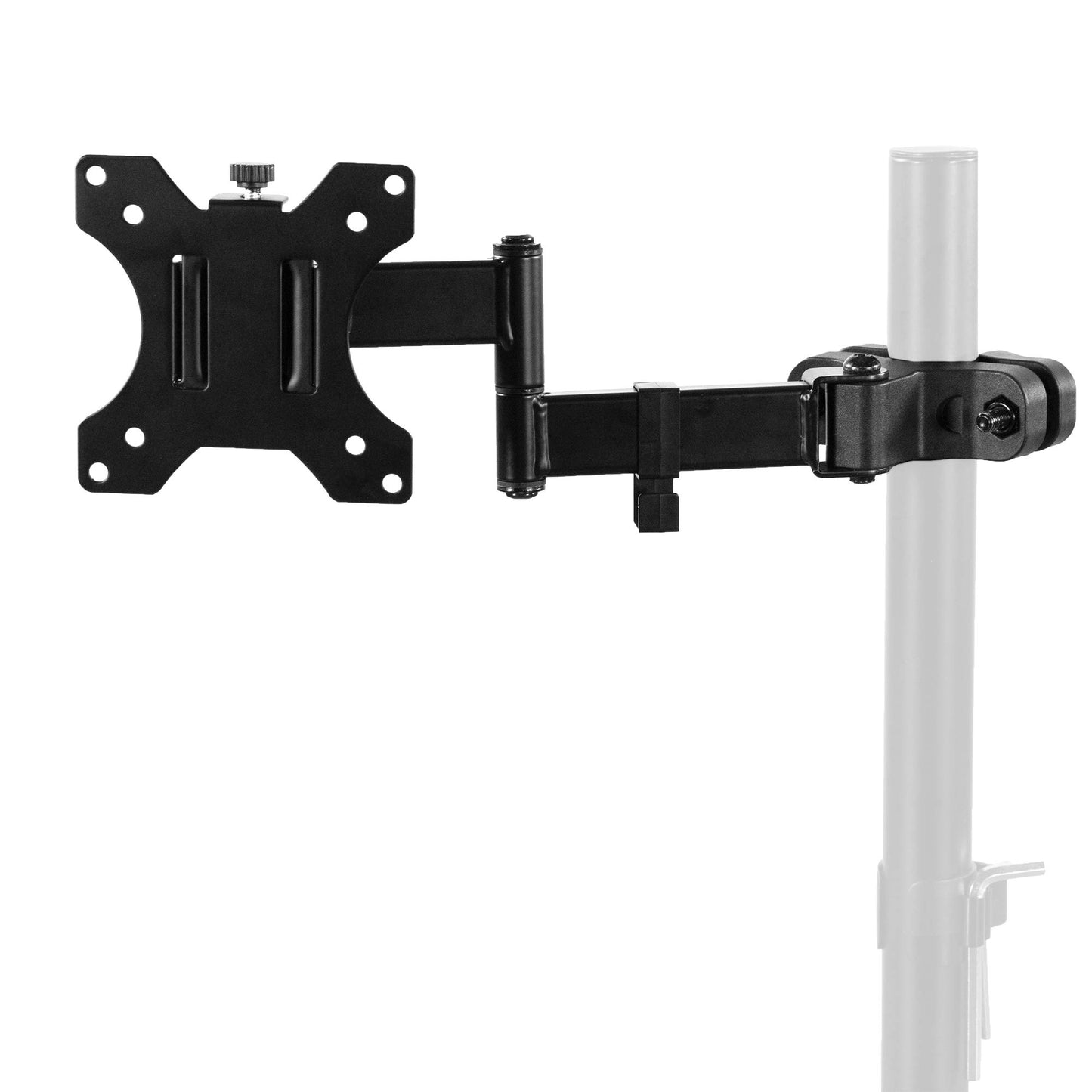 VIVO Black Pole Mount Monitor Arm for 17 to 32 in Screen, MOUNT-POLE01A