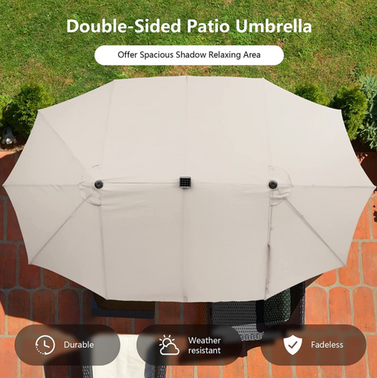 15' Triple Apex Solar Umbrella Replacement Fabric